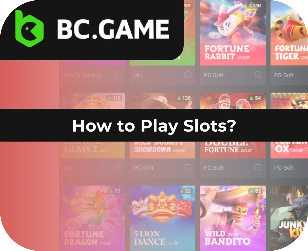 Steps for playing slot games